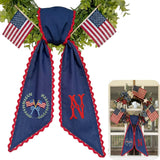 Patriotic Personalized Wreath Sash — 2 - American Flag