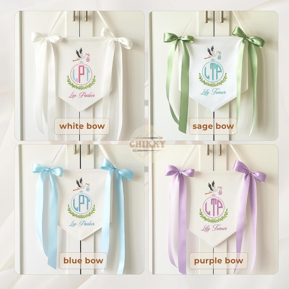 Personalized Embroidered Baby Name Banner — 14 — image 6