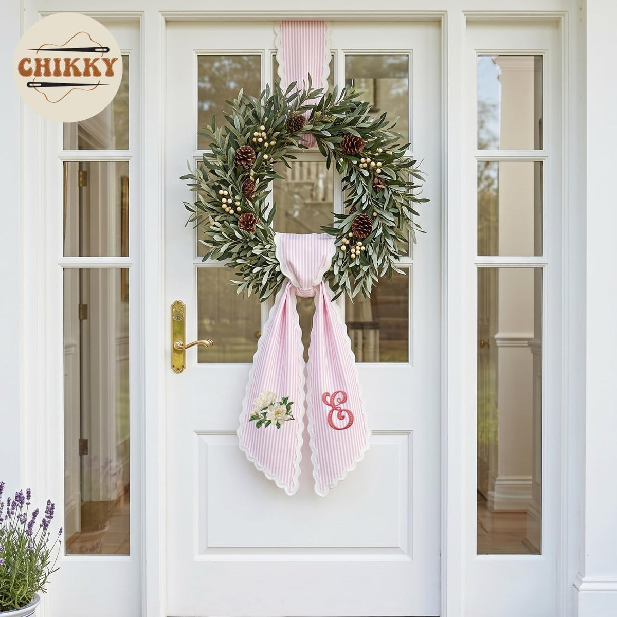 Christmas Personalized Wreath Sash — image 5