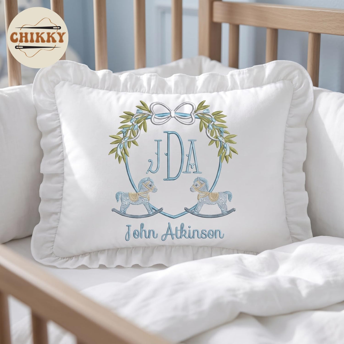 Personalized Embroidered Pillow Cover — 19 — image 5