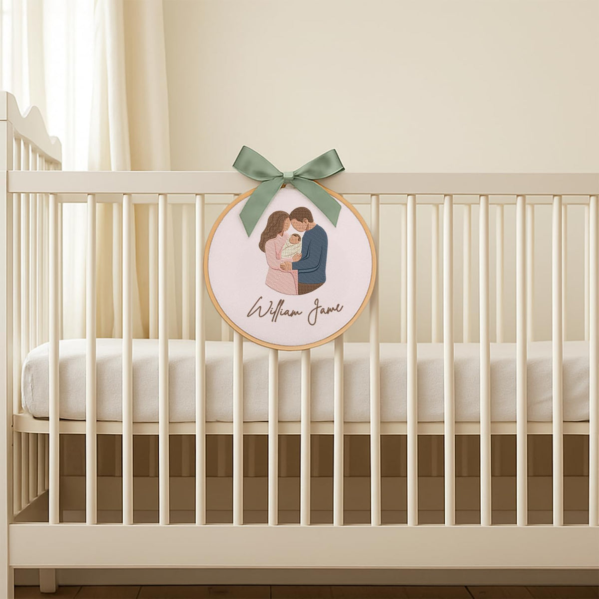 Personalized Embroidered Baby Name Hoop — 11 — image 6