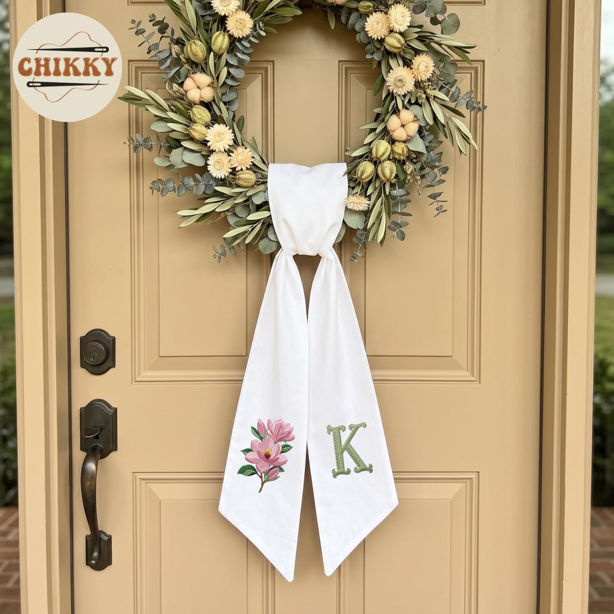 Christmas Personalized Wreath Sash — image 8