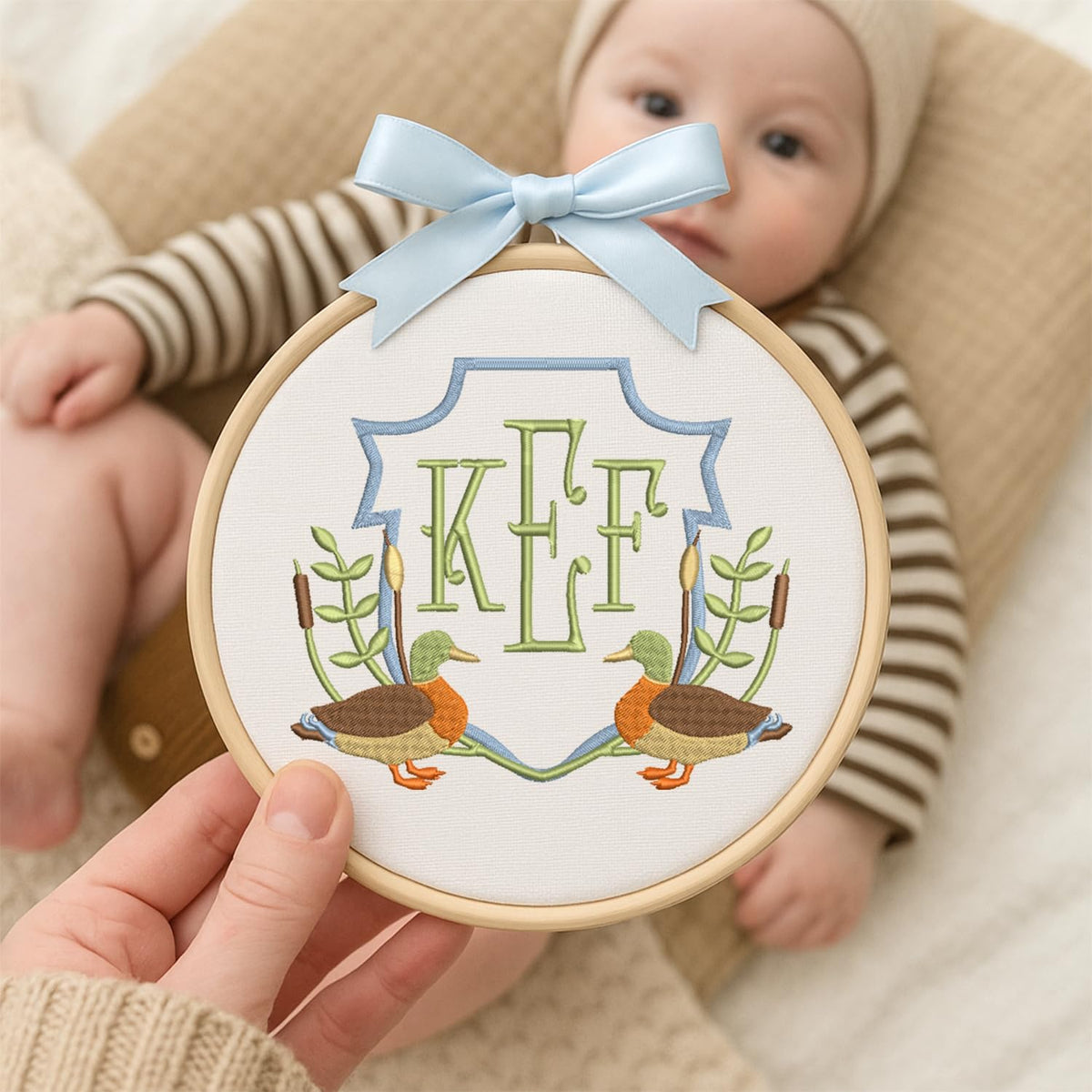 Personalized Embroidered Baby Name Hoop — 11 — image 5