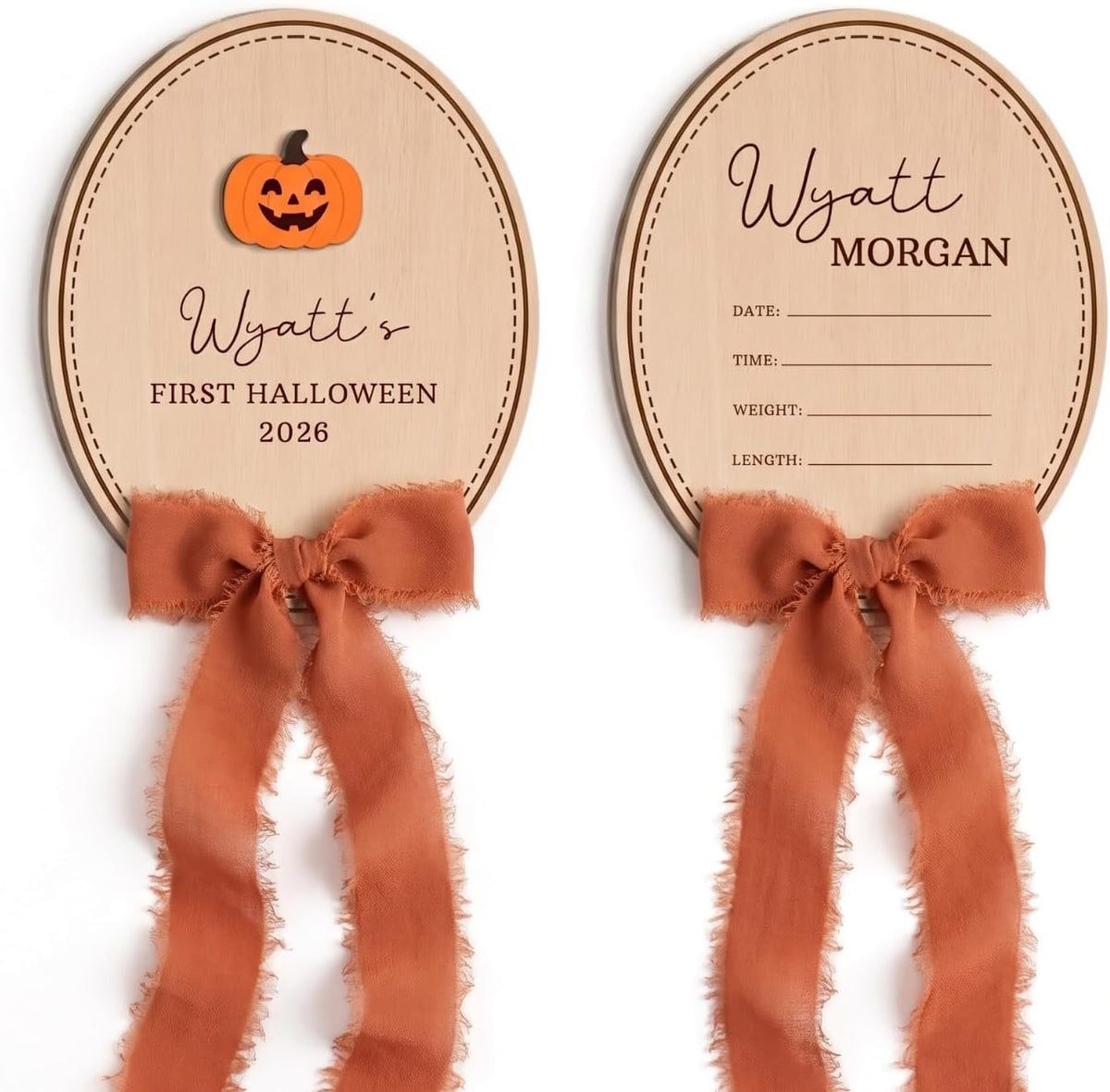 Personalized Wooden Birth Announcement Sign