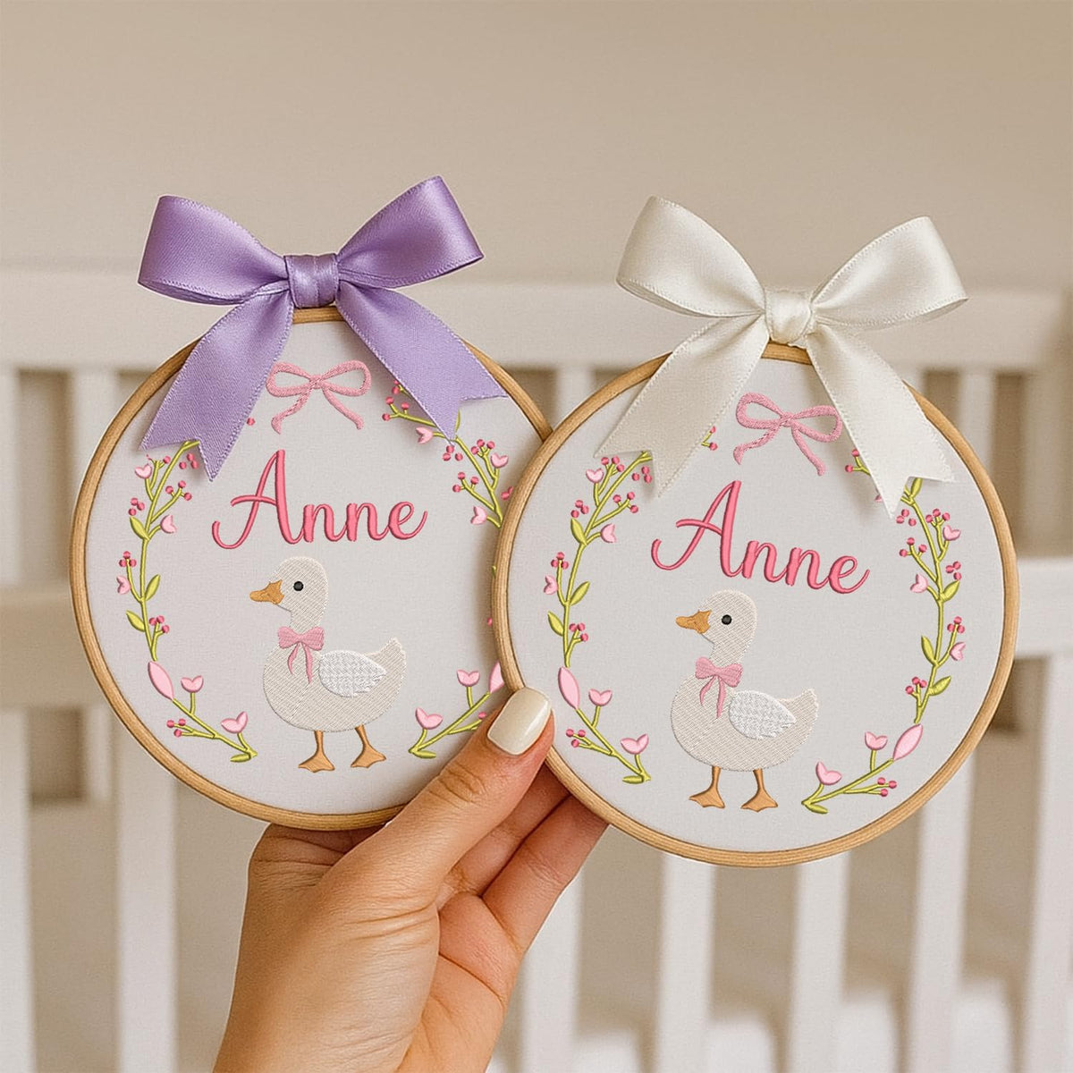 Personalized Embroidered Baby Name Hoop — 4 — image 3