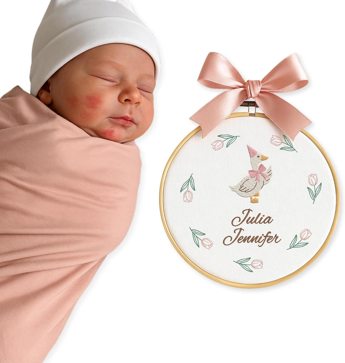 Personalized Embroidered Baby Name Hoop — 4