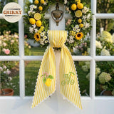 Monogram Personalized Wreath Sash — 8 - Lemon — image 2