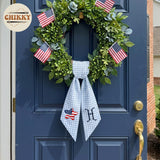 Patriotic Personalized Wreath Sash — 8 - USA Flag Star — image 2