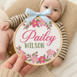 Personalized Embroidered Baby Name Hoop — 13 — image 4