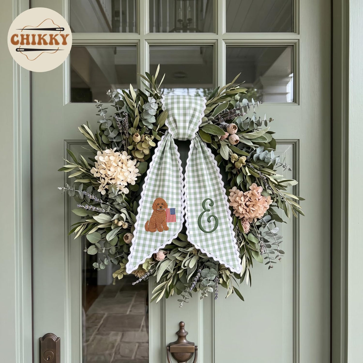 Patriotic Personalized Wreath Sash — image 3