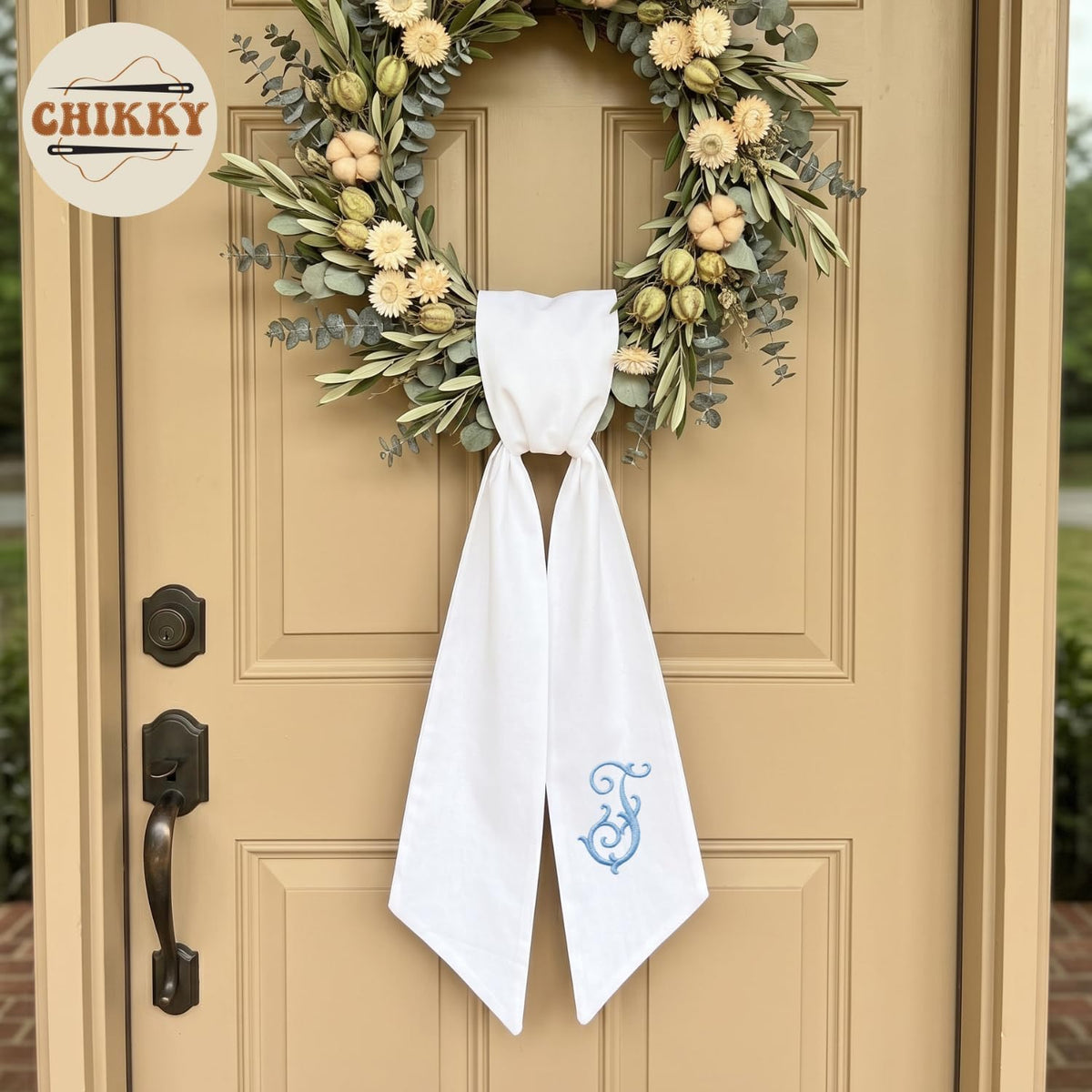 Christmas Personalized Wreath Sash — image 5