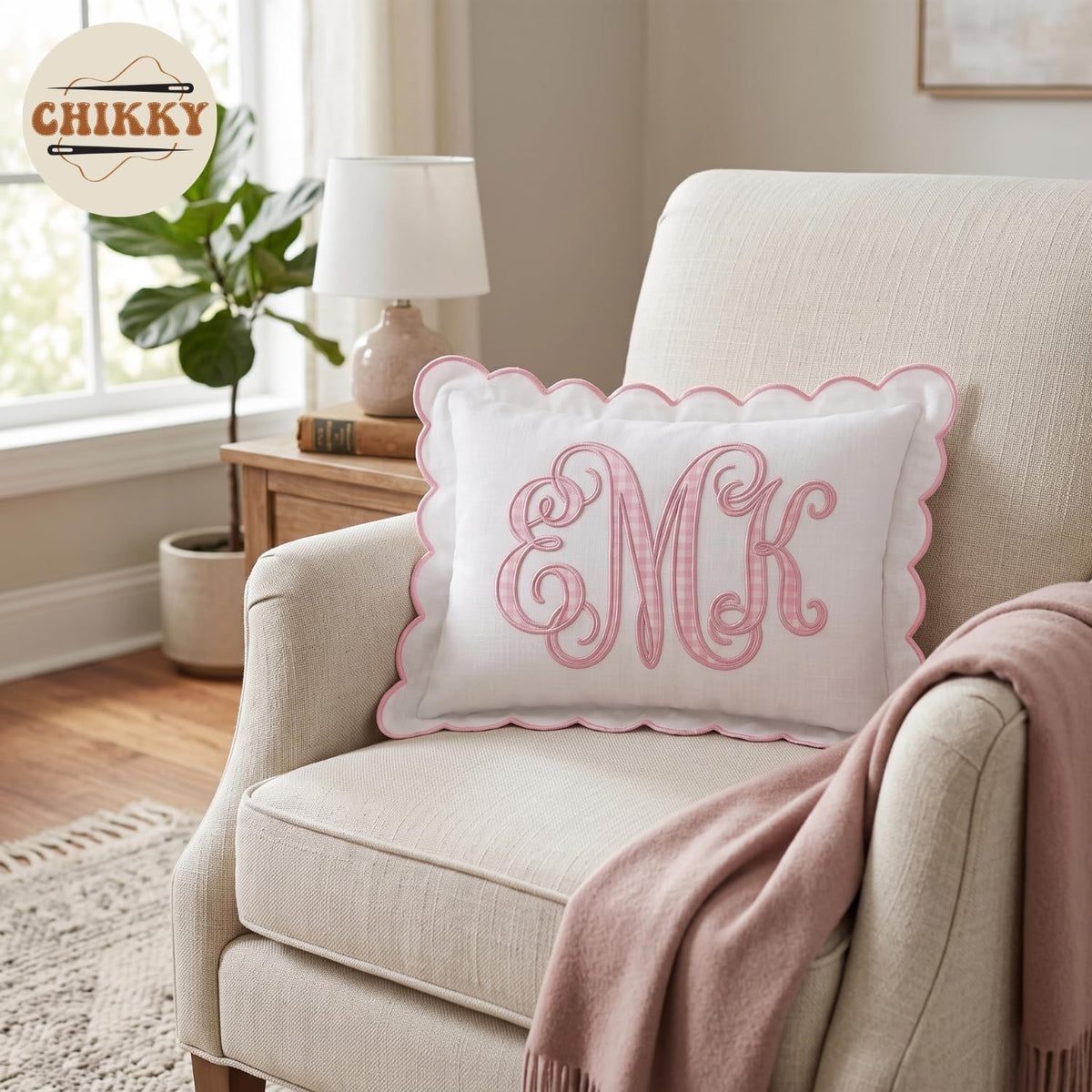 Personalized Embroidered Pillow Cover — image 5