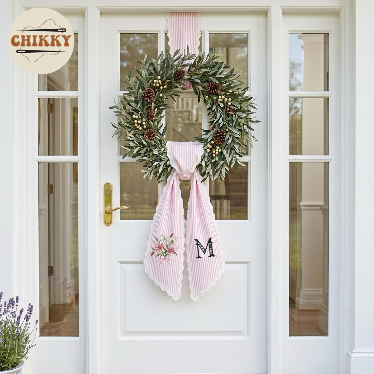 Christmas Personalized Wreath Sash — image 6