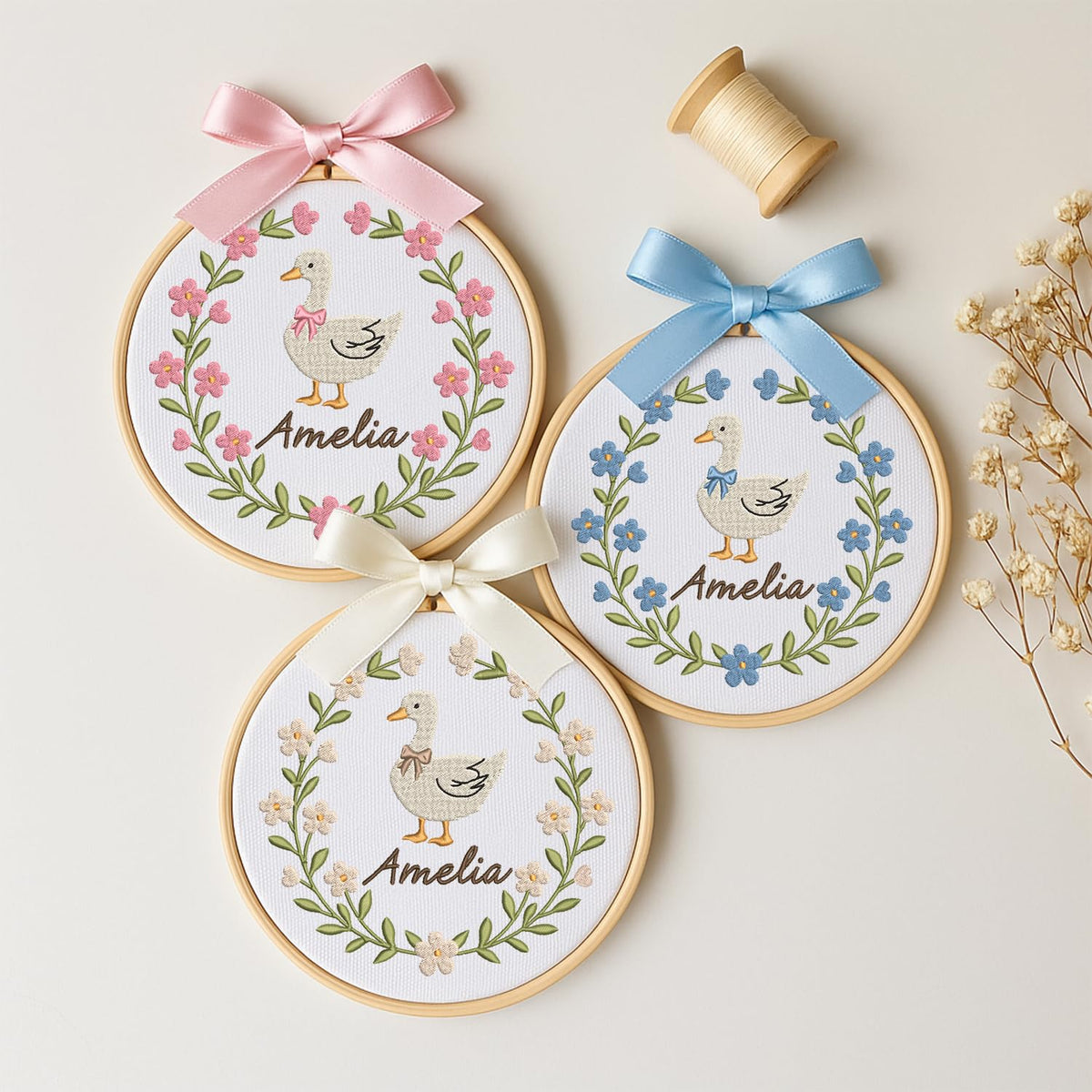 Personalized Embroidered Baby Name Hoop — 6 — image 2