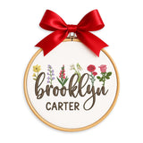Personalized Embroidered Baby Name Hoop — 12