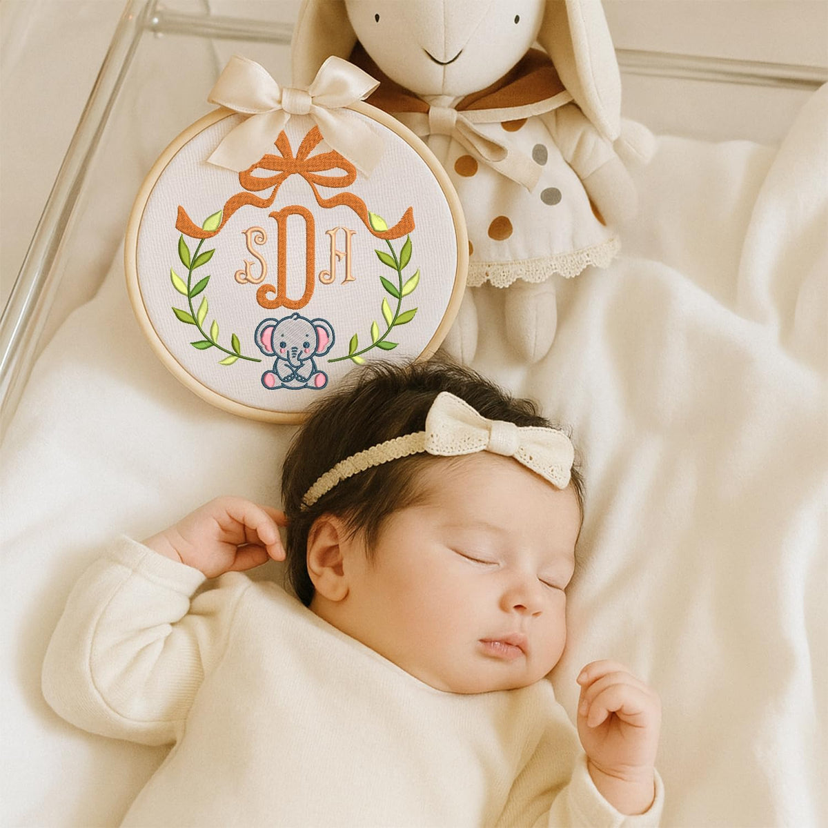 Personalized Embroidered Baby Name Hoop — 3 — image 4