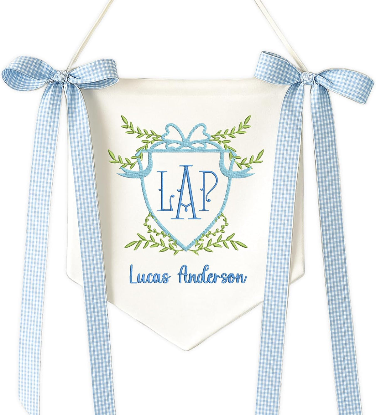 Personalized Embroidered Baby Name Banner — 8