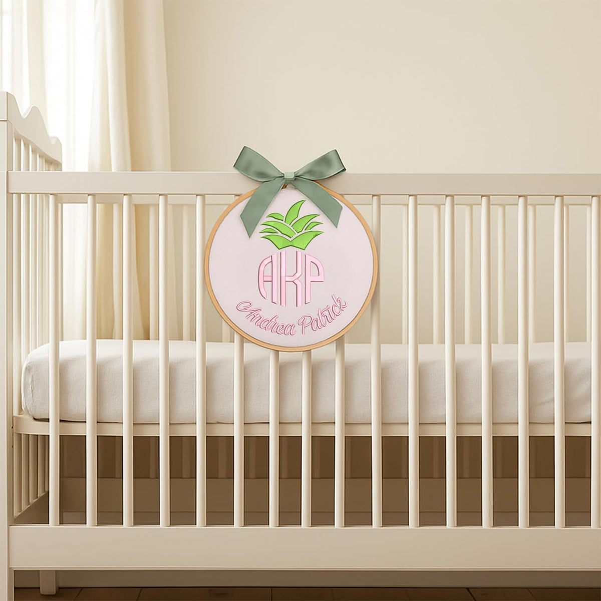 Personalized Embroidered Baby Name Hoop — 2 — image 6