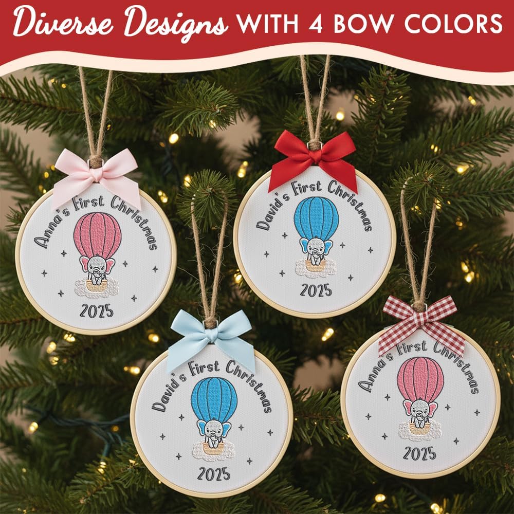Personalized Baby's First Christmas Ornament — 9 — image 5