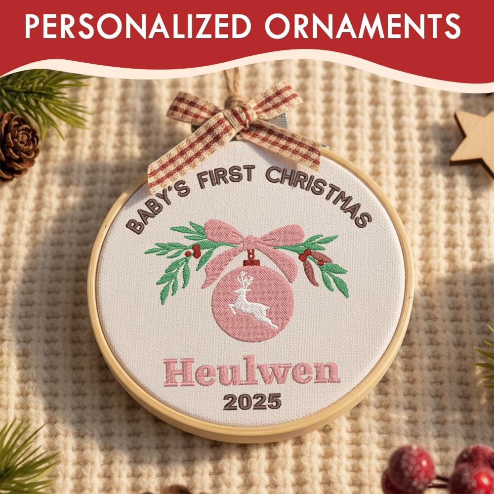 Personalized Baby's First Christmas Ornament — 12 — image 8
