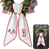 Patriotic Personalized Wreath Sash — 2 - USA Flag