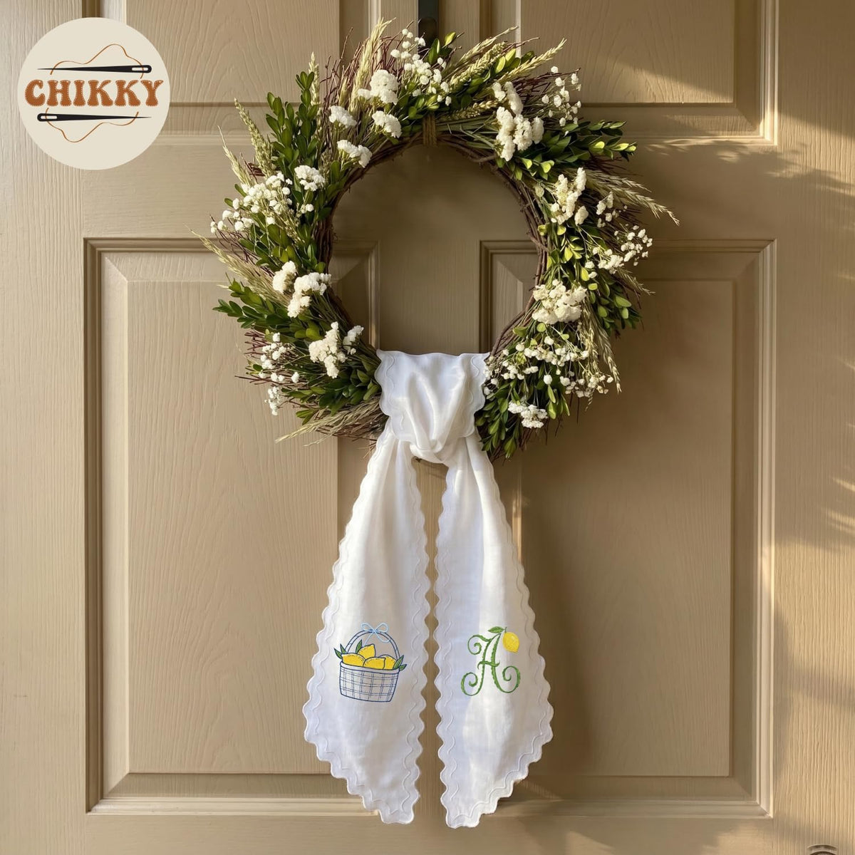Christmas Personalized Wreath Sash — image 2