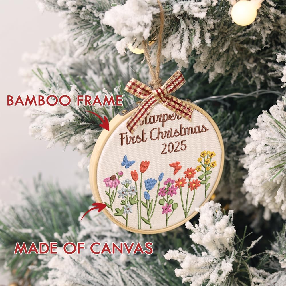 Personalized Baby's First Christmas Ornament — 5 — image 6