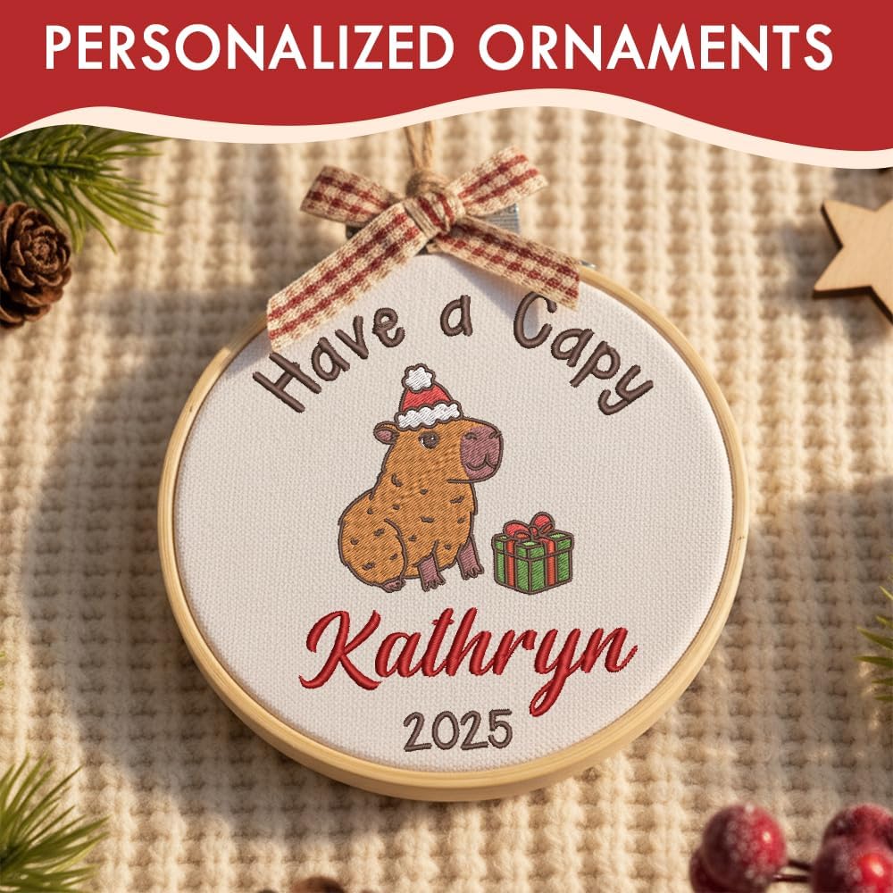 Personalized Baby's First Christmas Ornament — 10 — image 8