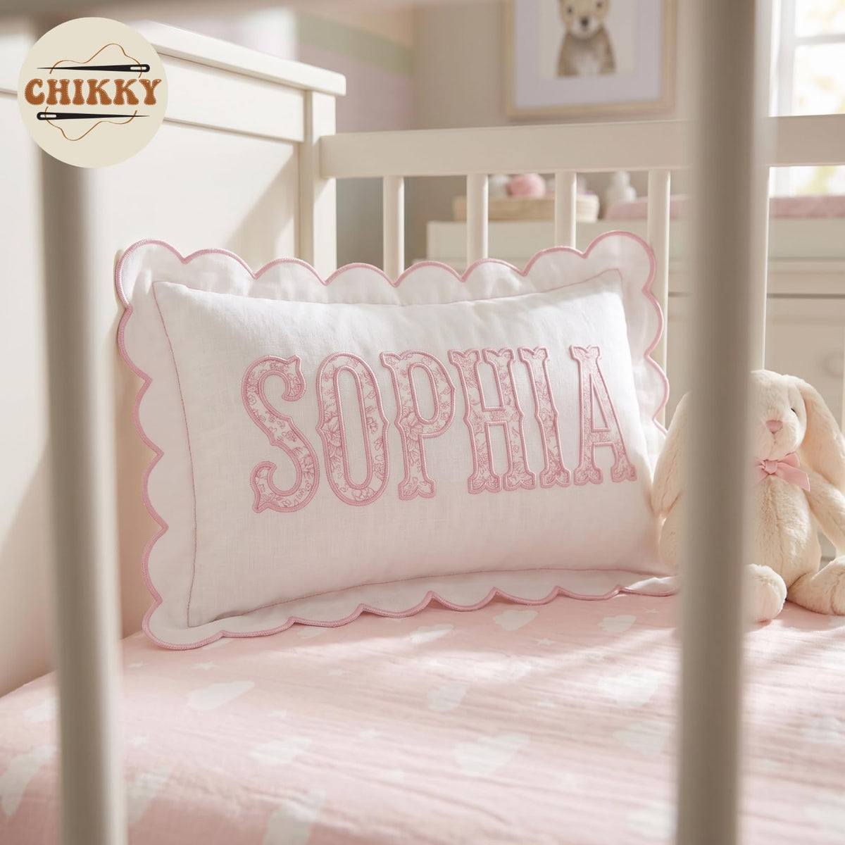 Personalized Embroidered Pillow Cover — image 4