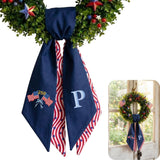 Monogram Personalized Wreath Sash — 5-250 4th of July