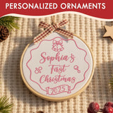 Personalized Baby's First Christmas Ornament — 9 — image 8
