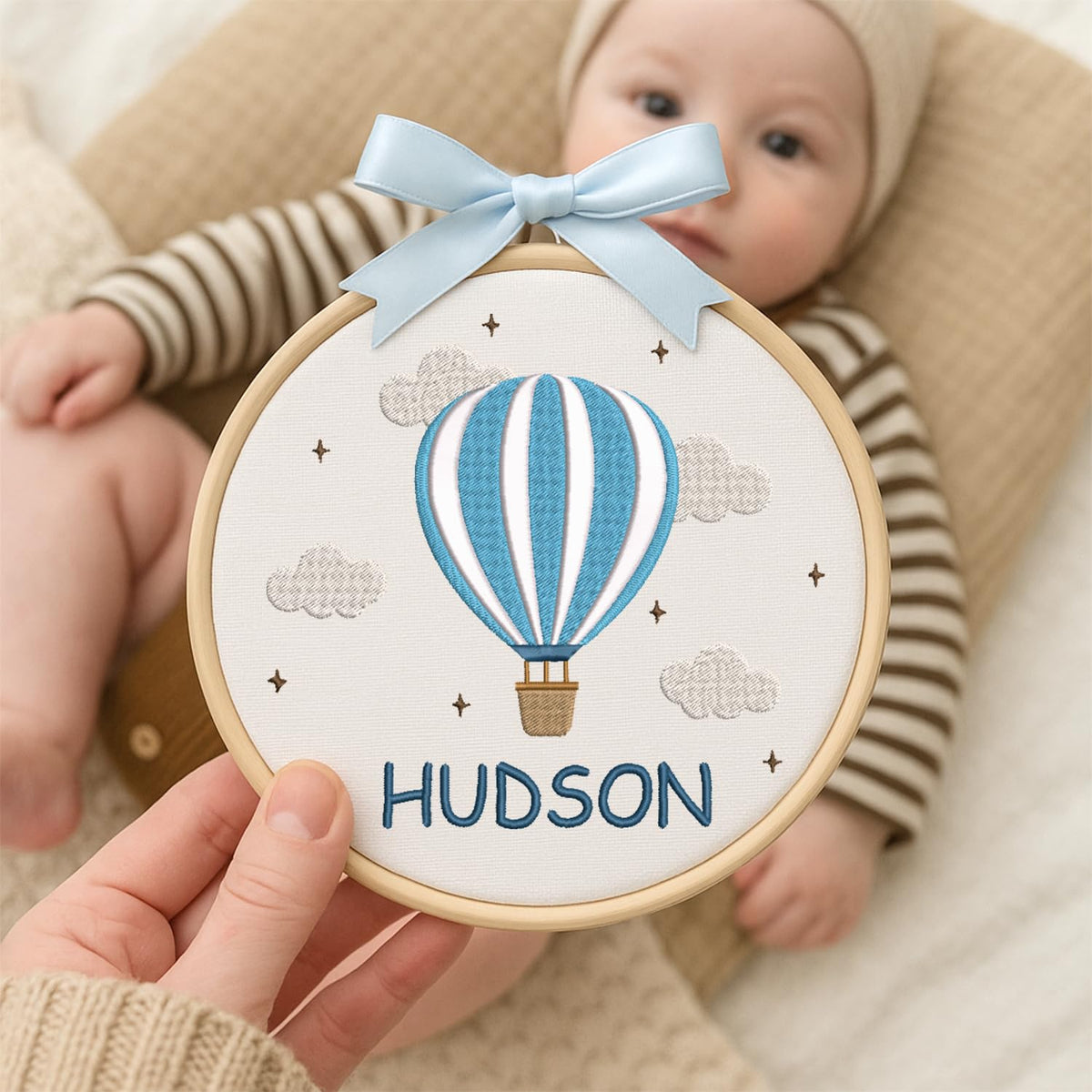 Personalized Embroidered Baby Name Hoop — 11 — image 5
