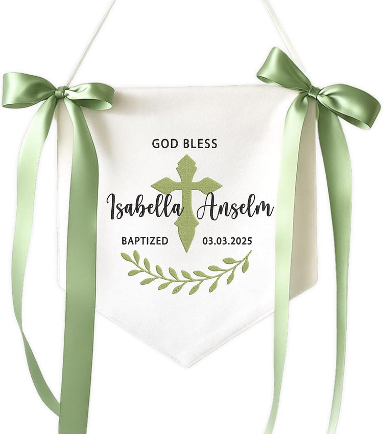 Personalized Embroidered Baby Name Banner — 8