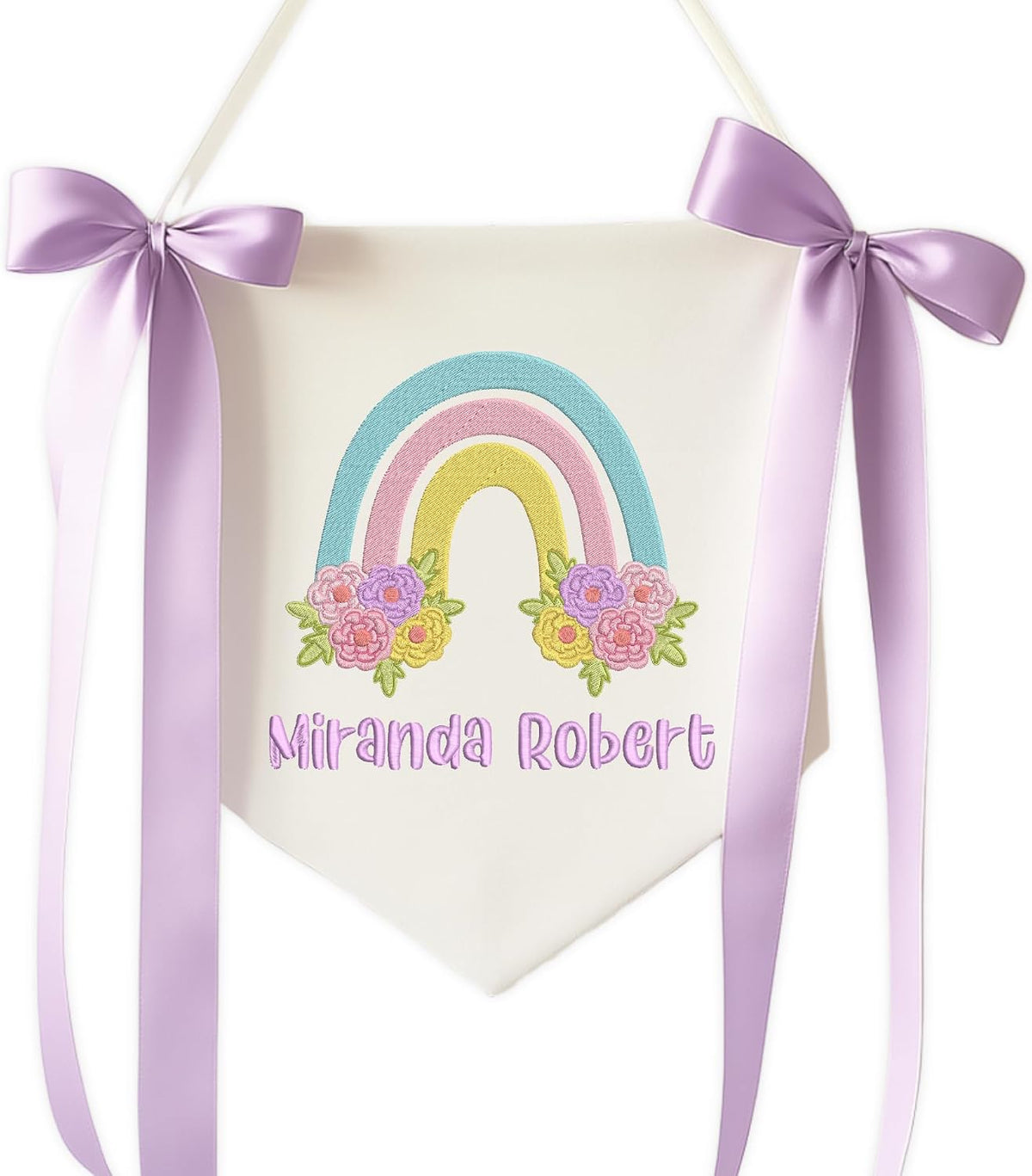 Personalized Embroidered Baby Name Banner — 5