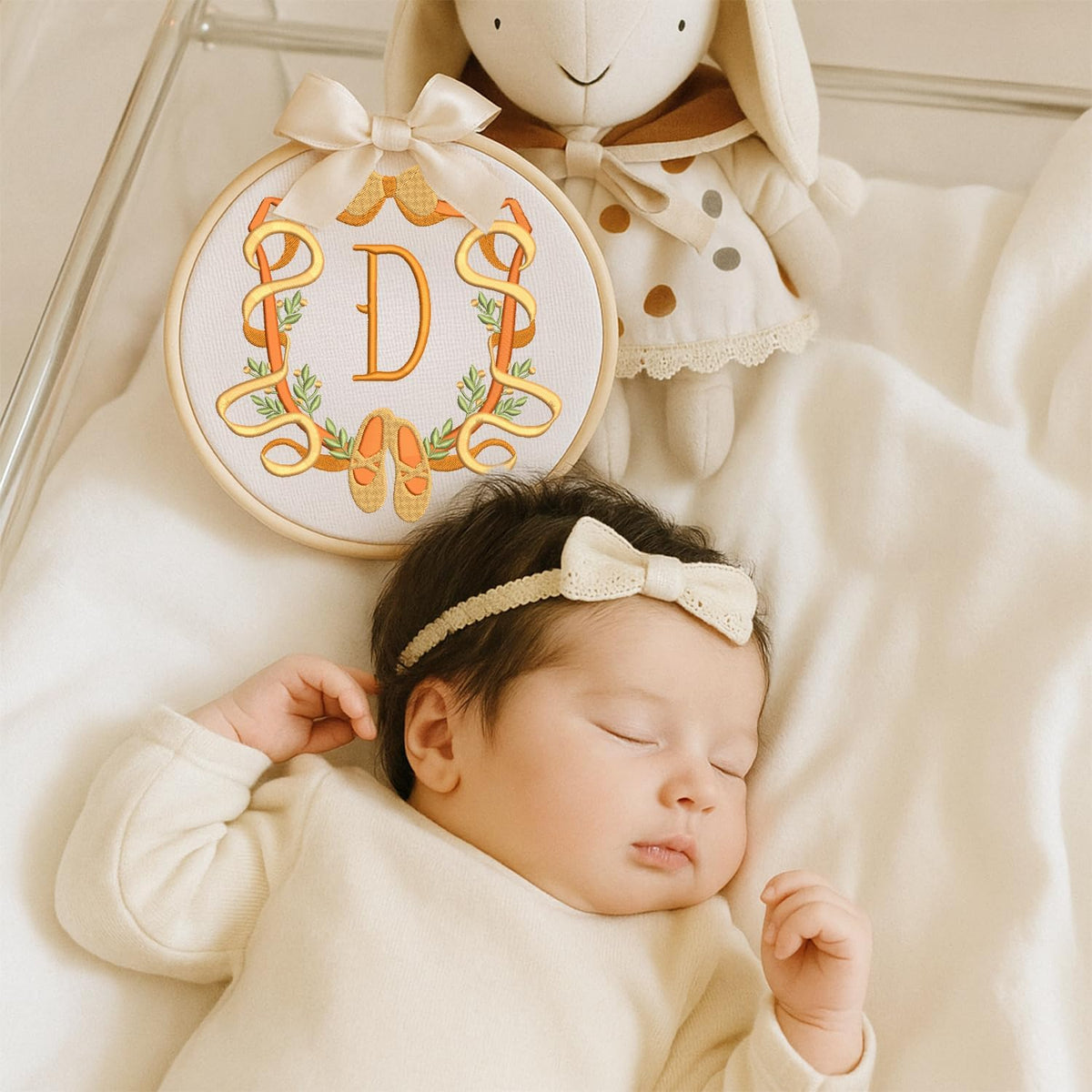 Personalized Embroidered Baby Name Hoop — 4 — image 4