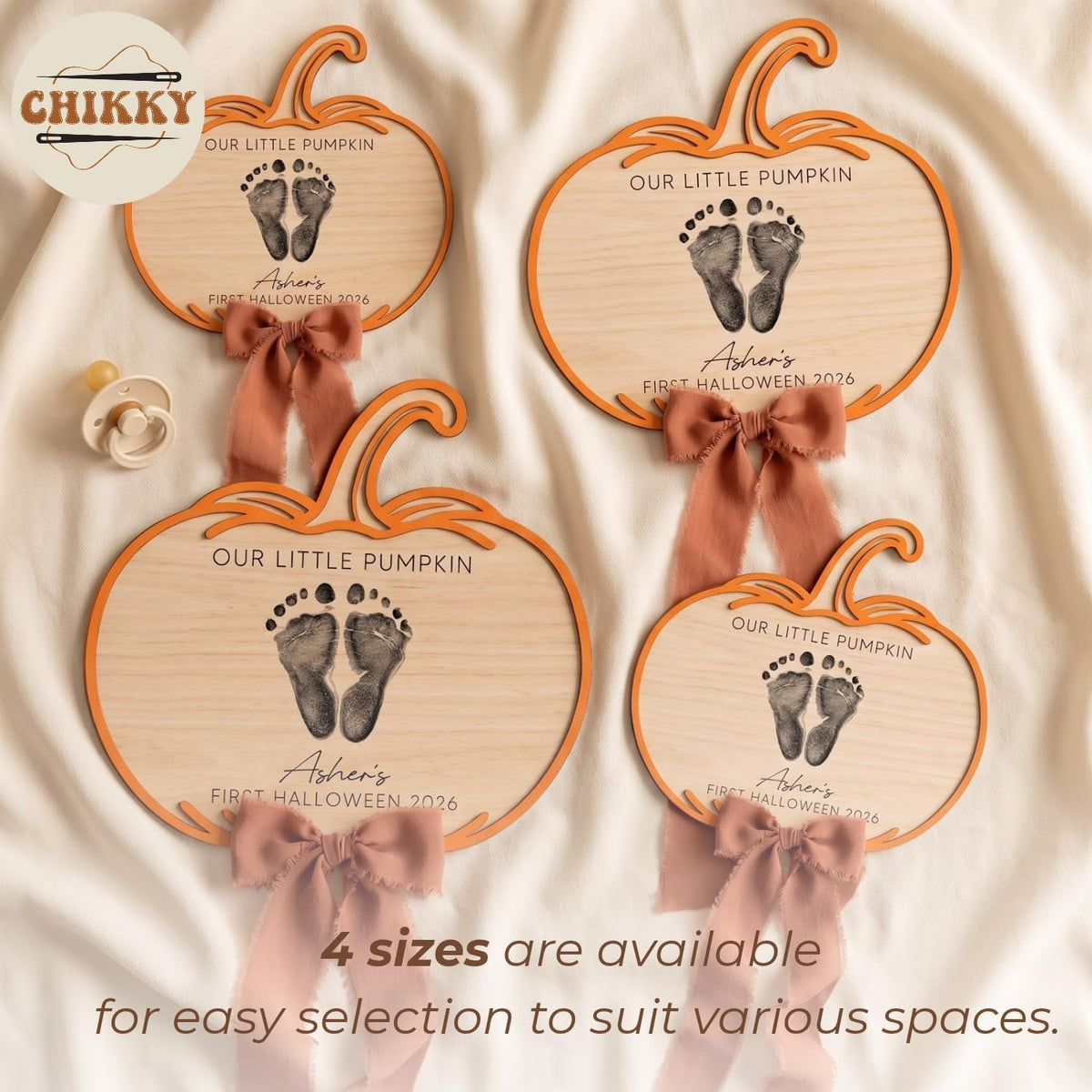 Personalized Wooden Birth Announcement Sign — image 4