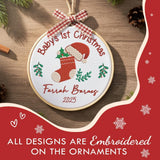 Personalized Baby's First Christmas Ornament — 10 — image 4
