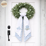 Monogram Personalized Wreath Sash — 9 - Hydrangea — image 3