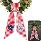 Patriotic Personalized Wreath Sash — 7 - Star