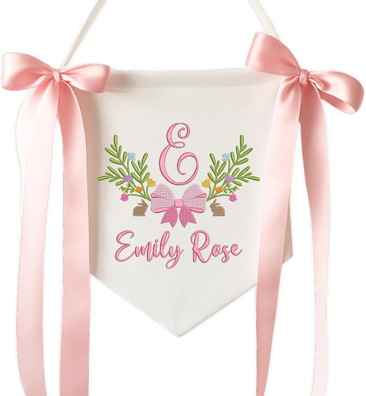 Personalized Embroidered Baby Name Banner — 13