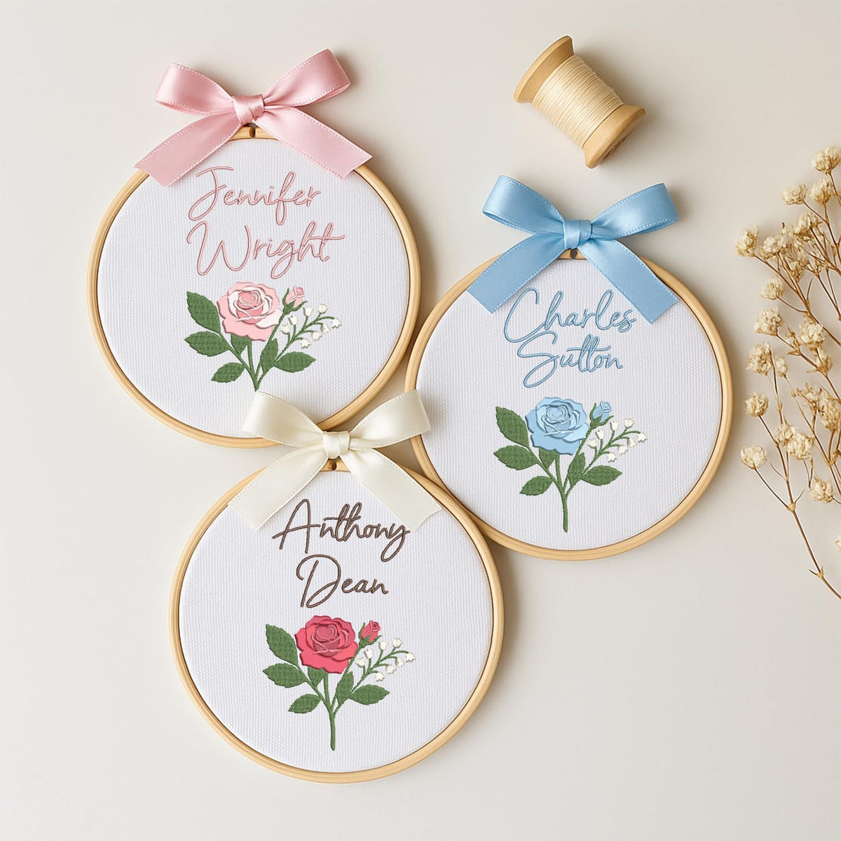 Personalized Embroidered Baby Name Hoop — 15 — image 2