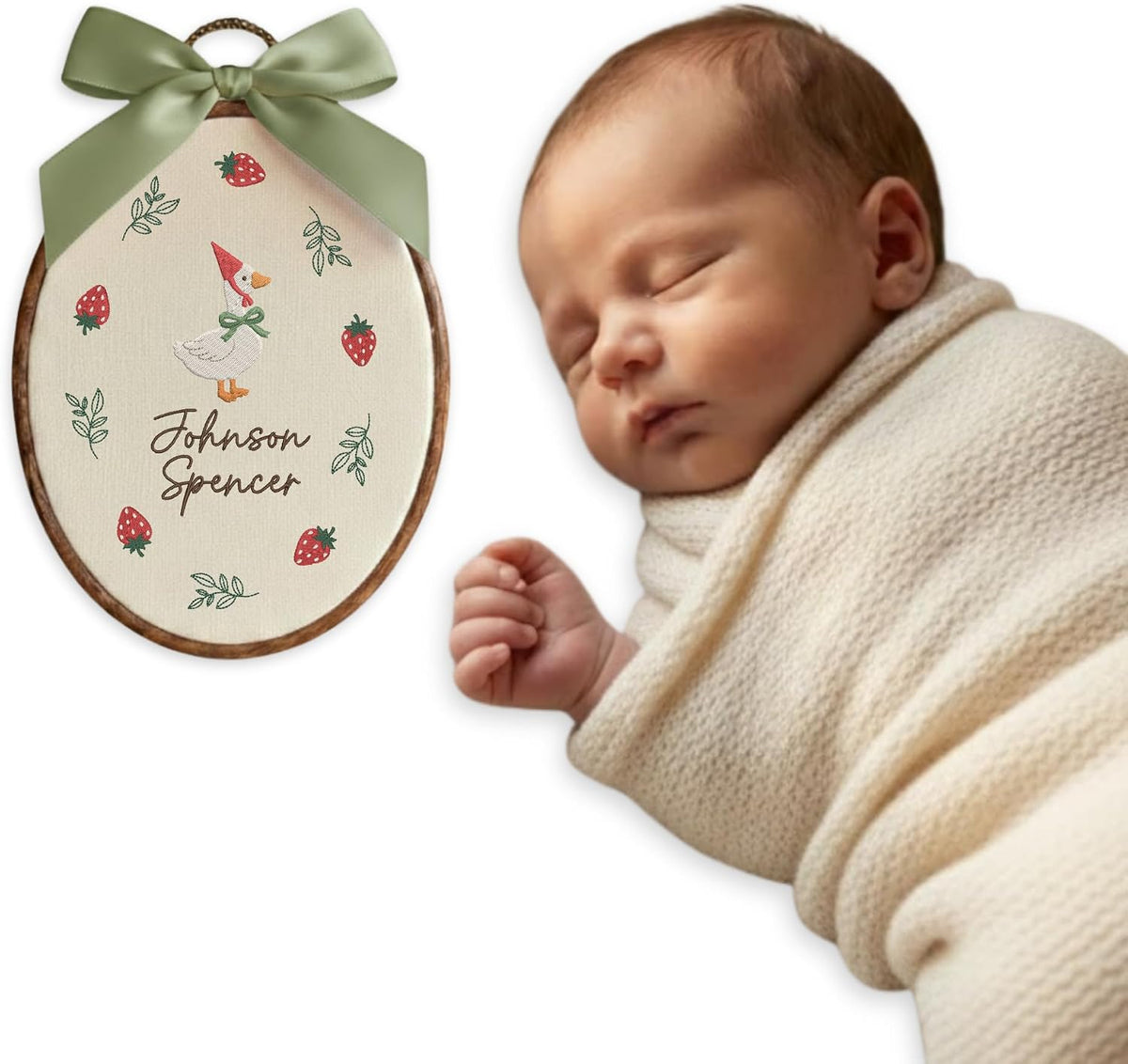 Personalized Embroidered Baby Name Hoop — 15