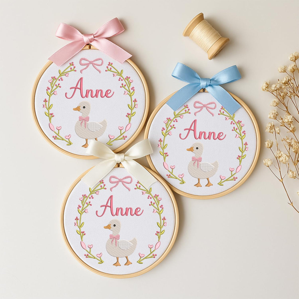 Personalized Embroidered Baby Name Hoop — 4 — image 2
