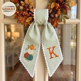 Halloween Personalized Wreath Sash — image 4
