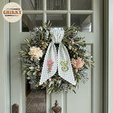 Monogram Personalized Wreath Sash — 8 - Pink Tulip — image 2