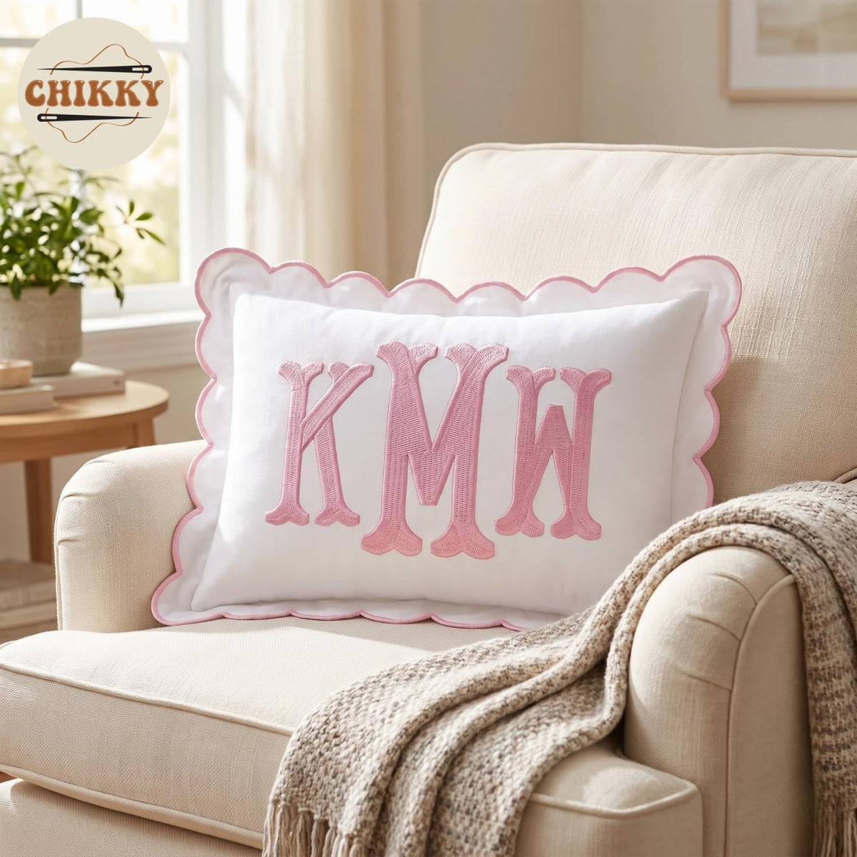 Personalized Embroidered Pillow Cover — image 5