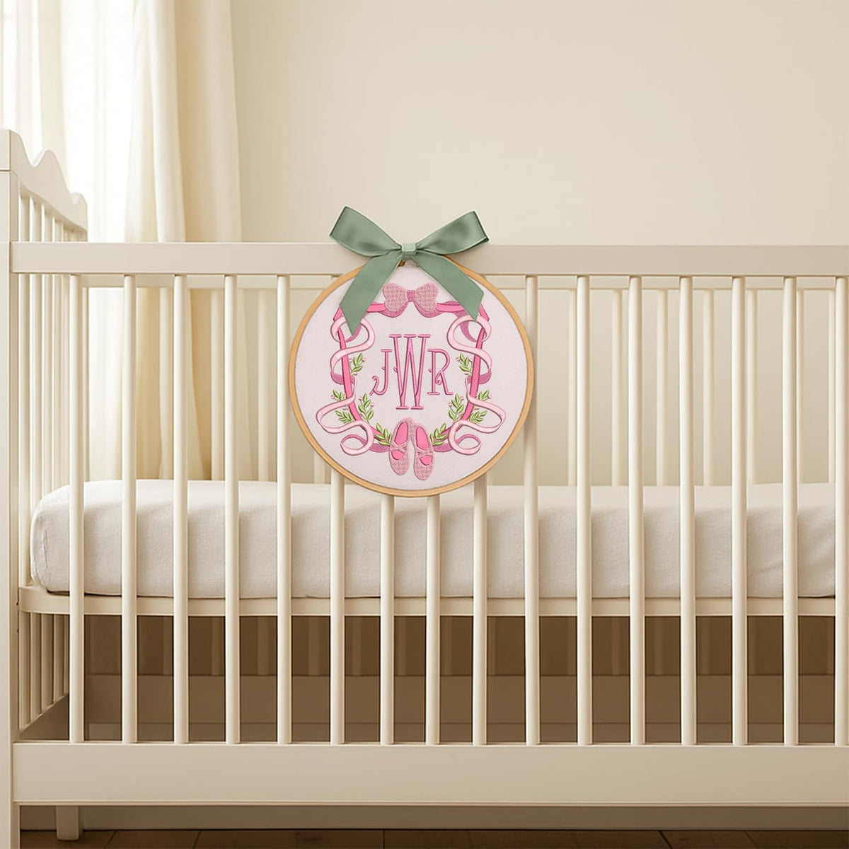 Personalized Embroidered Baby Name Hoop — 4 — image 6