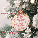 Personalized Baby's First Christmas Ornament — 9 — image 6