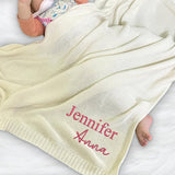 Personalized Knit Baby Blanket — 1 - Name — image 5