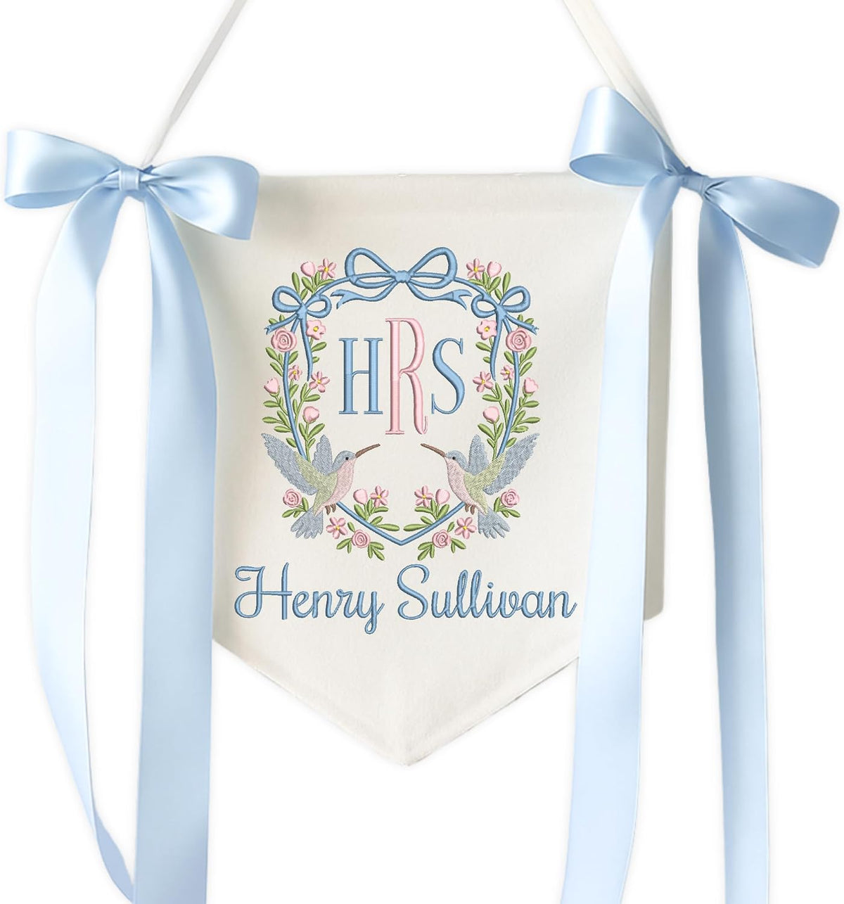 Personalized Embroidered Baby Name Banner — 8